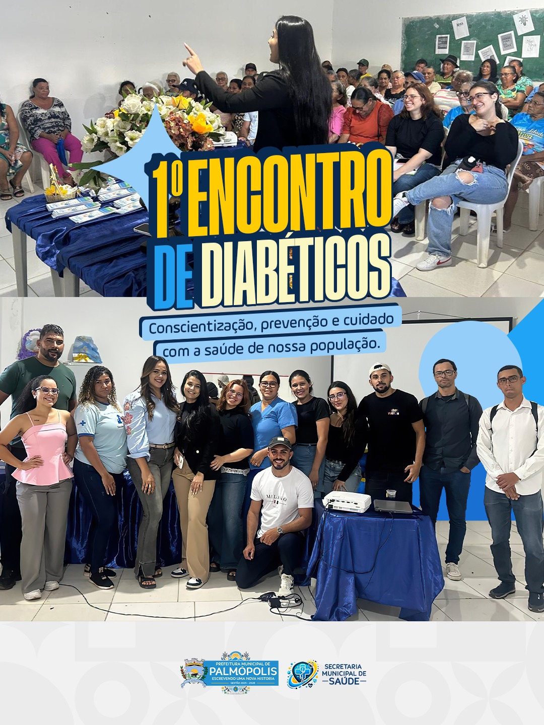 1º ENCONTRO SOBRE DIABETES PROMOVE CONSCIENTIZAÇÃO, ORIENTAÇÃO E CUIDADO COM A SAÚDE DA POPULAÇÃO