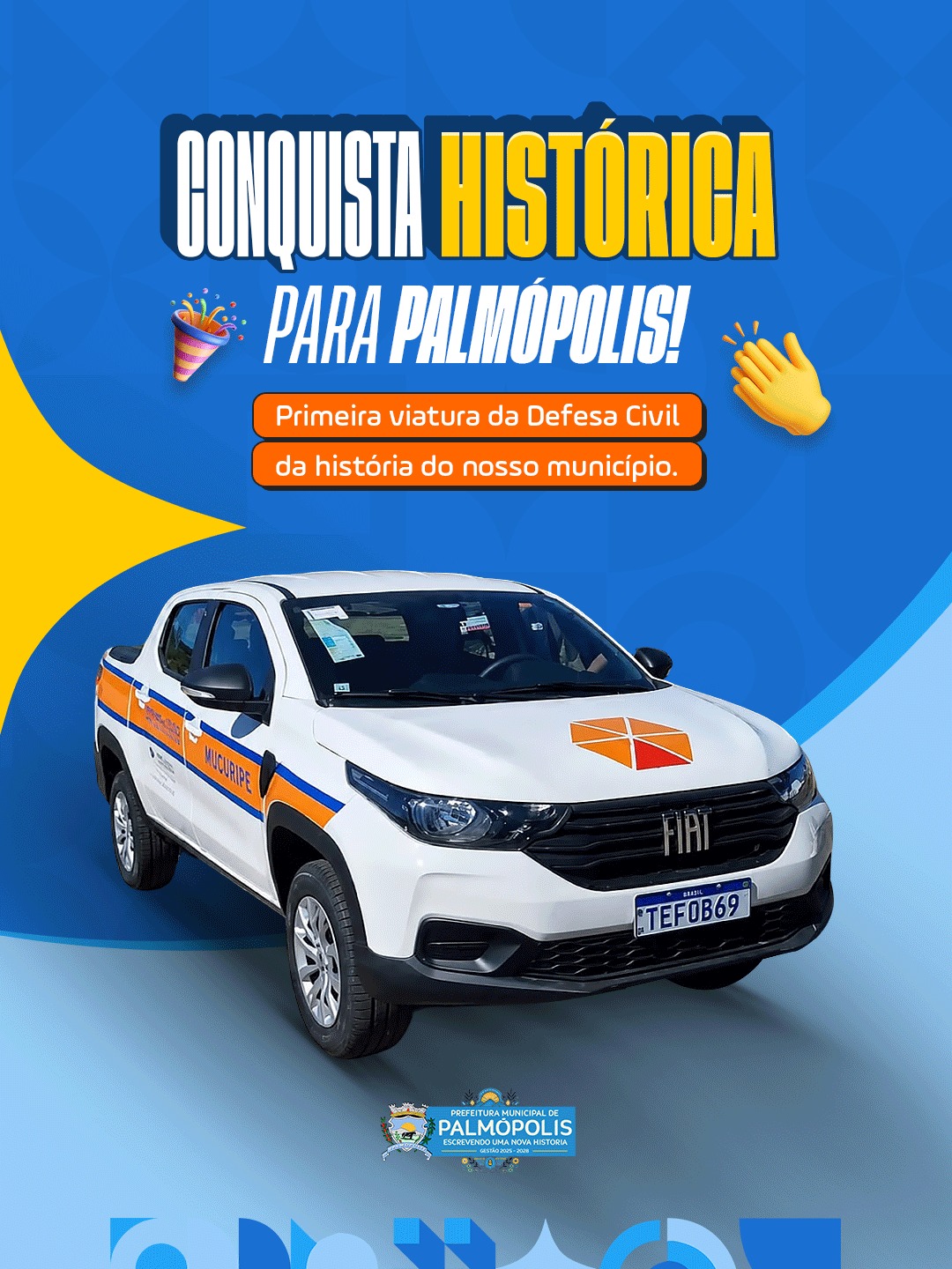 CONQUISTA HISTÓRICA PARA PALMÓPOLIS!!!