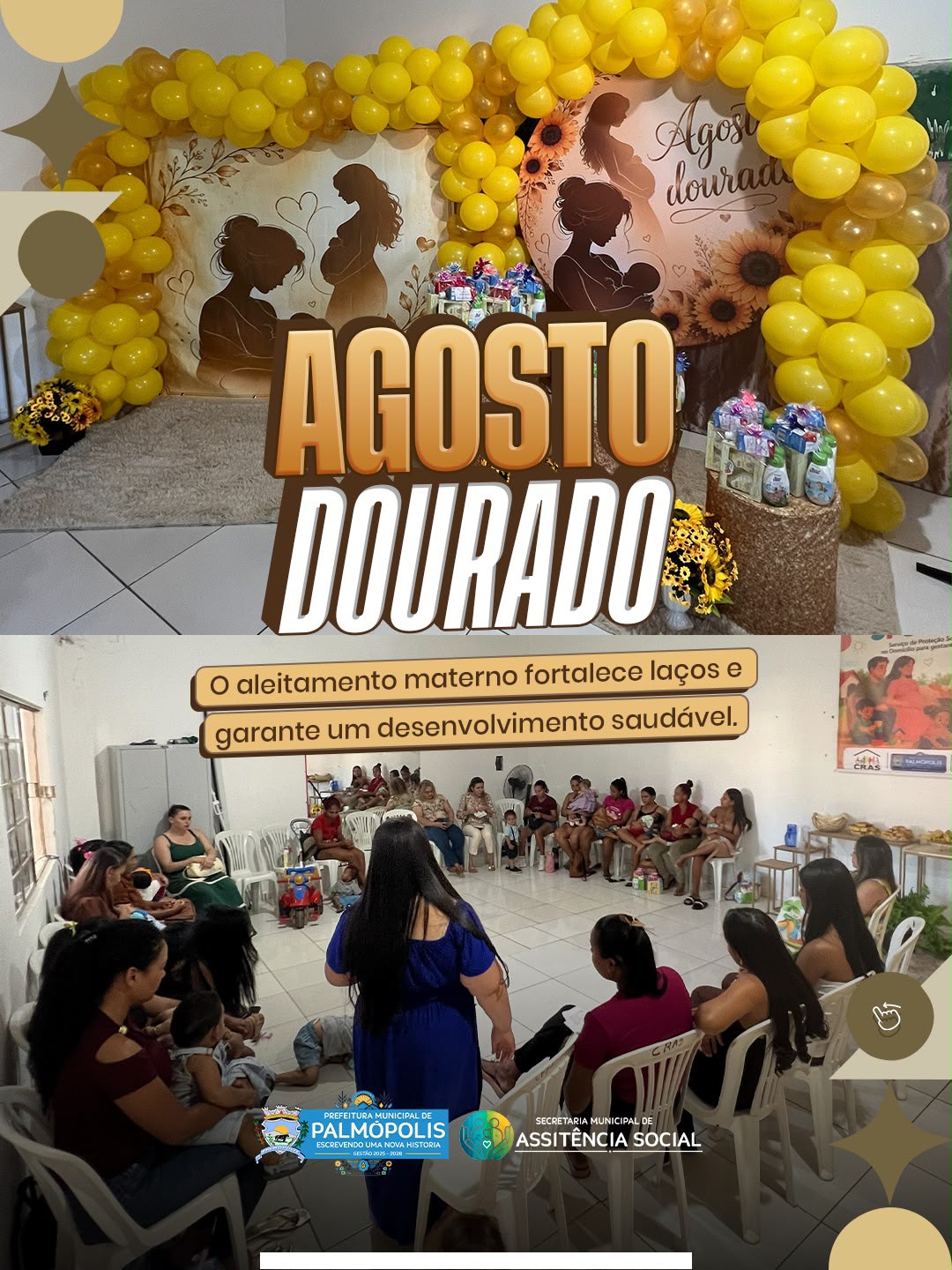 Imagem da notícia: AGOSTO DOURADO E AGOSTO VERDE: CUIDADO QUE COMEÇA DESDE O INÍCIO