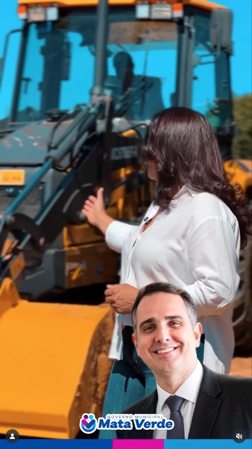 Imagem Noticia: Prefeitura de Mata Verde recebe retroescavadeira fruto de emenda do Senador Rodrigo Pacheco
