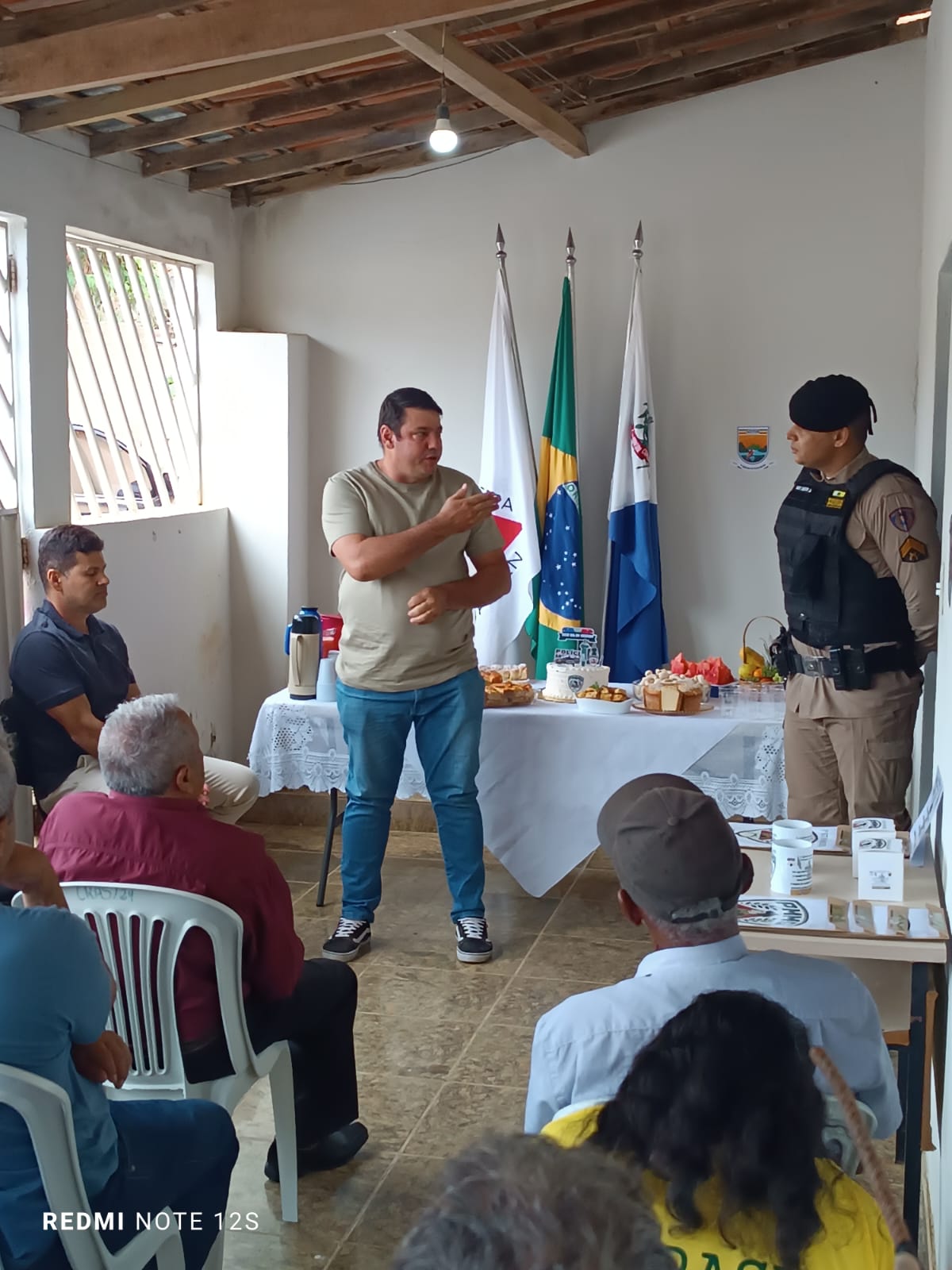 Presidente da Câmara dos Vereadores, Clécio Machado Lima, Participa de evento de Solenidade aos 250 anos da Polícia Militar de Minas Gerais (PMMG), realizado pelo 2gp PM em Comercinho-MG.