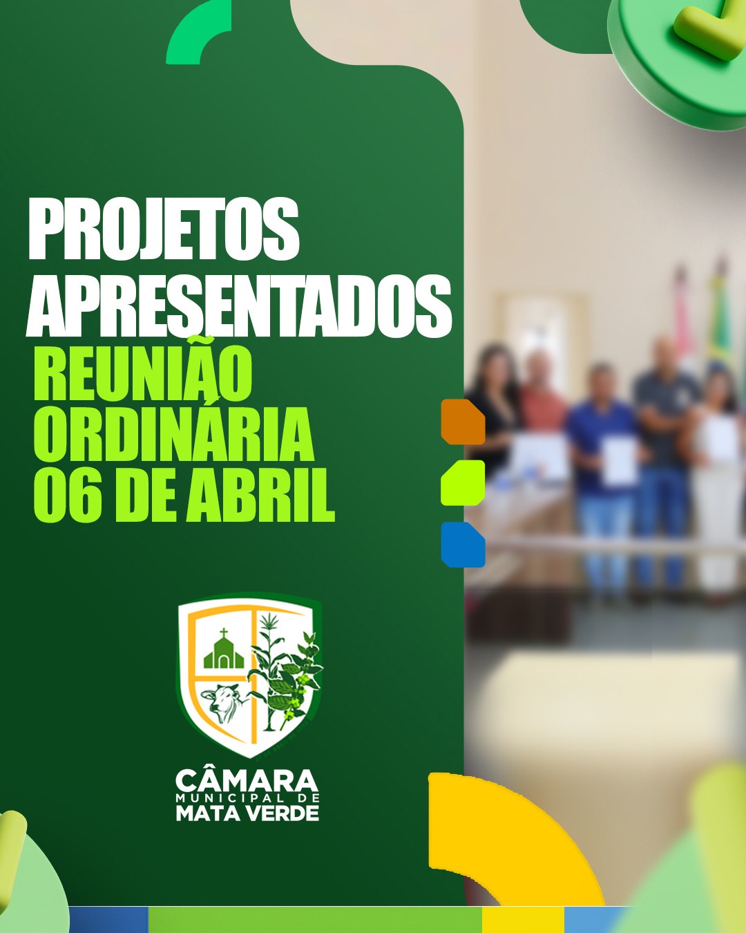 Imagem Notica: REUNIÃO ORDINÁRIA - 06/04/2026
