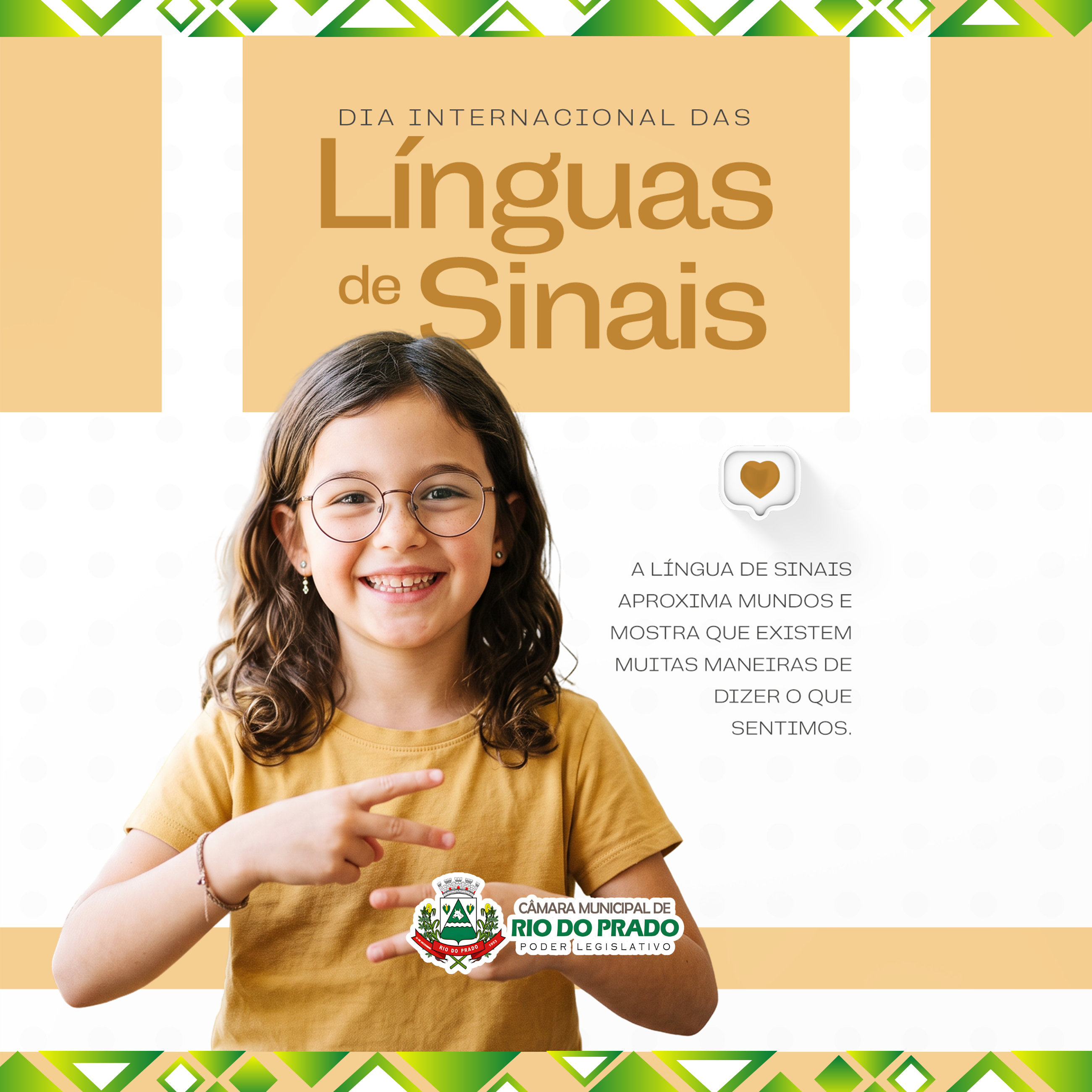 23 de Setembro - Dia Internacional das Línguas de Sinais.