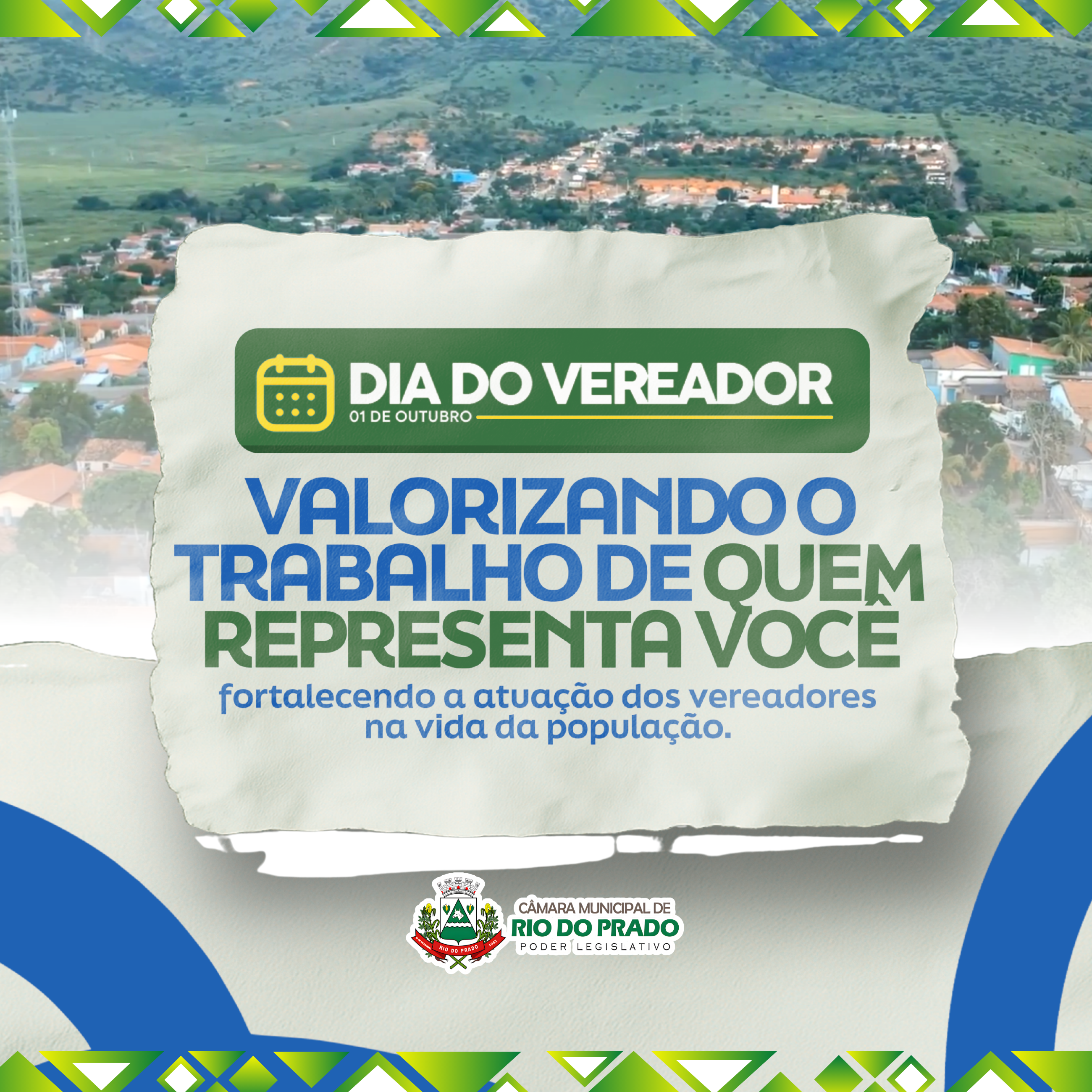 Imagem da notícia: 1 de outubro - Dia do Vereador