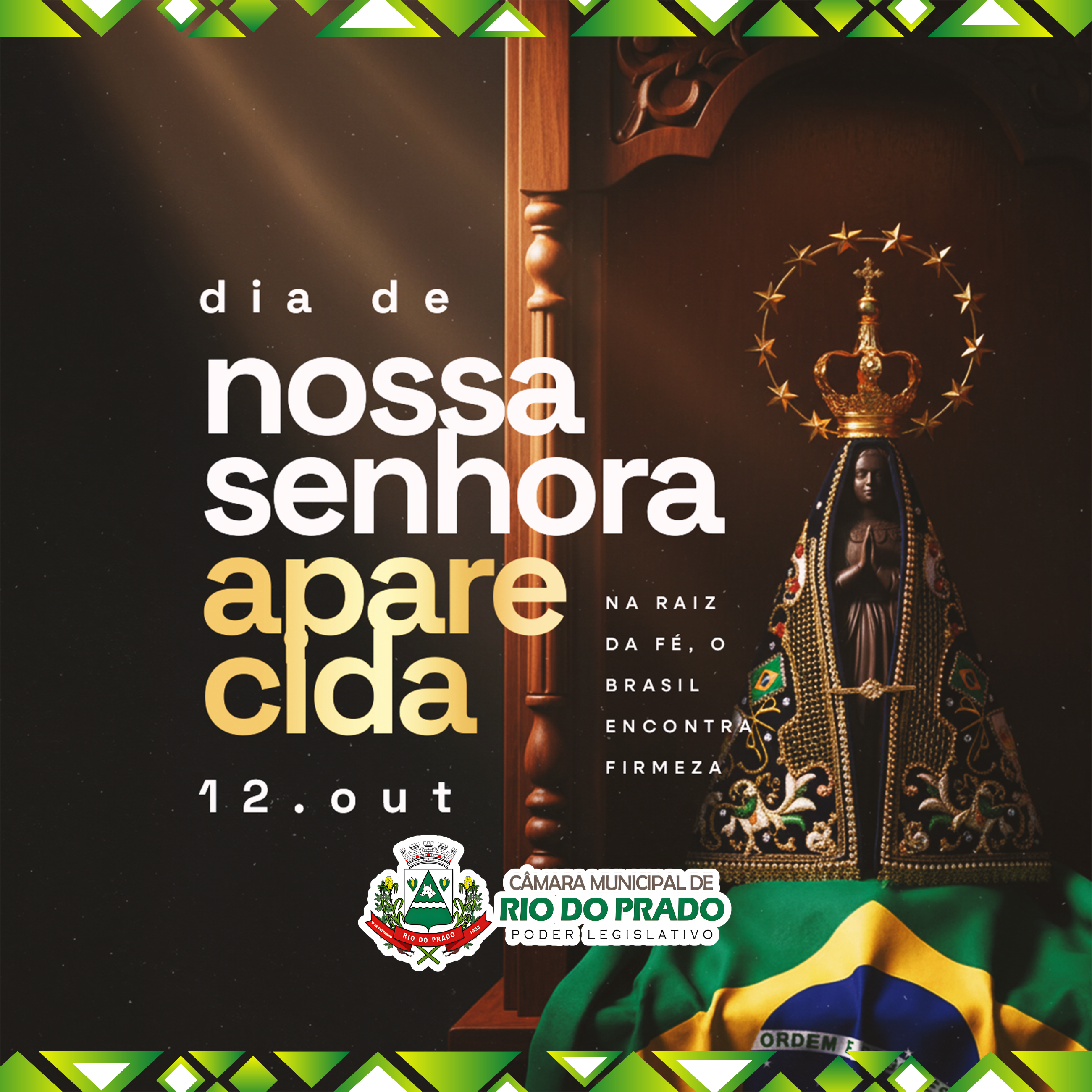 Imagem da notícia: 12 de Outubro - Dia de Nossa Senhora Aparecida.
