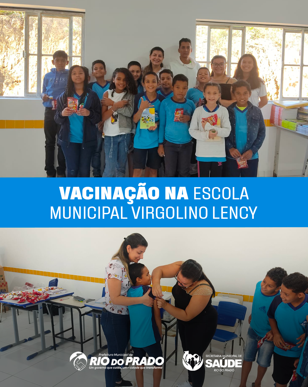 Ação de vacinação em Vila Formosa de Minas