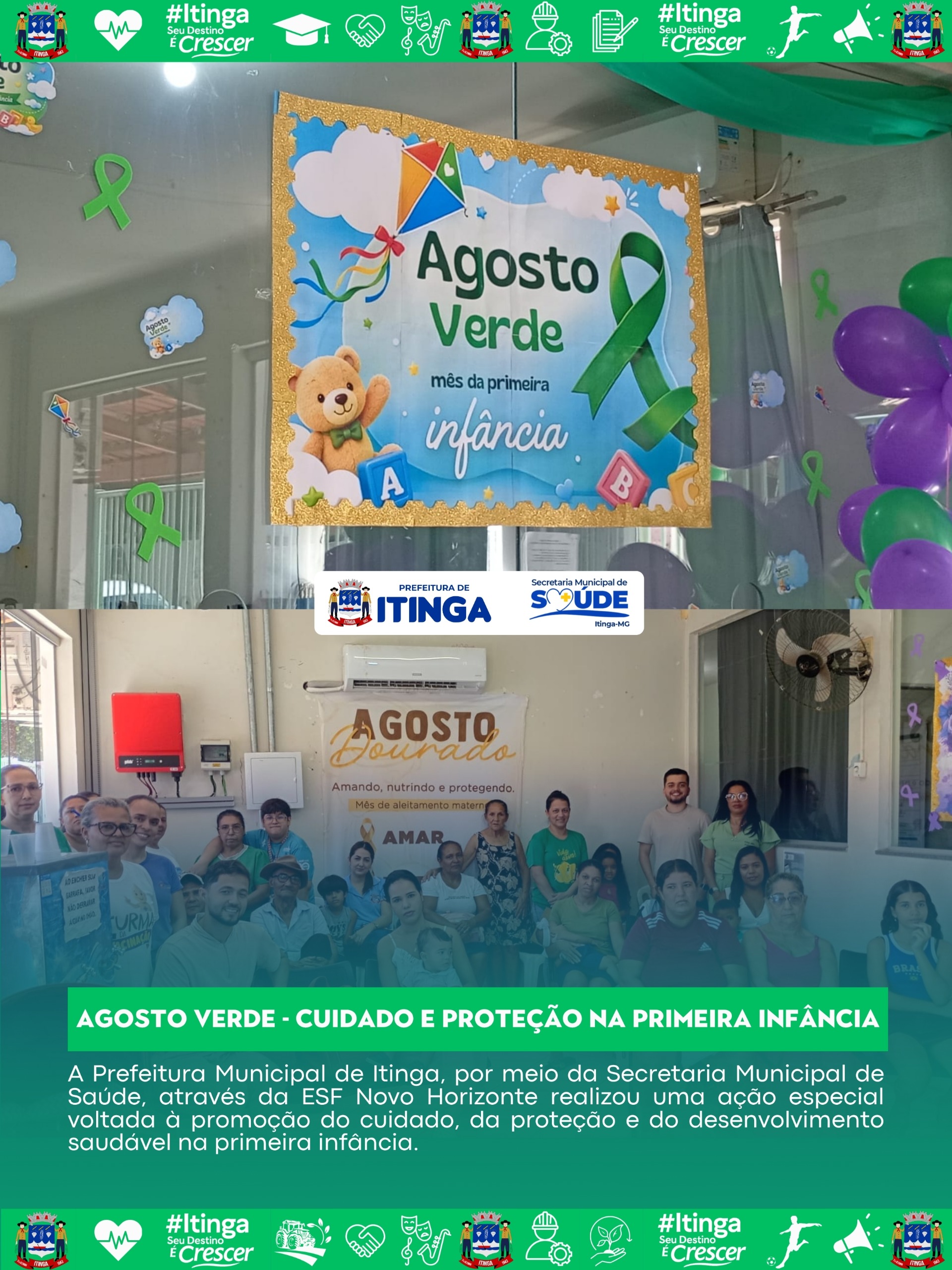 Agosto Verde - Cuidado e Proteção na Primeira Infância