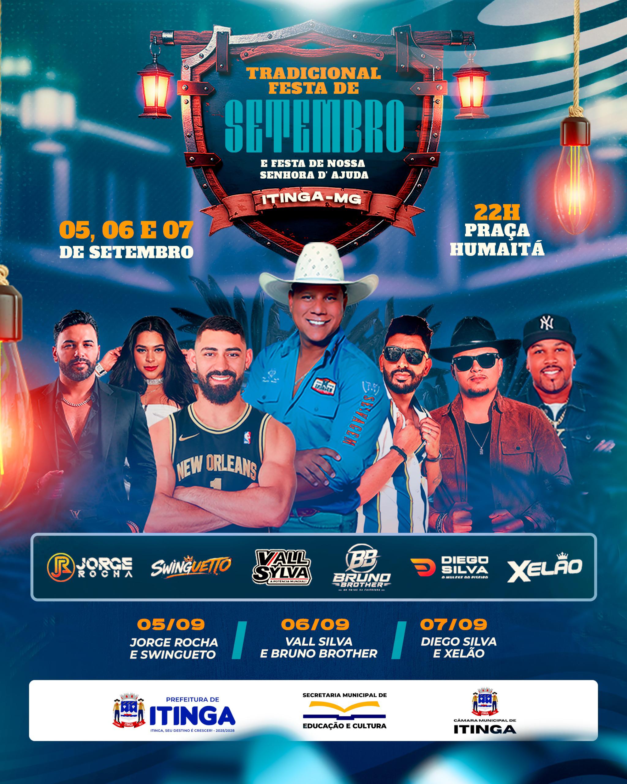 É AMANHÃ! A FESTA DE SETEMBRO CHEGA COM TUDO!!