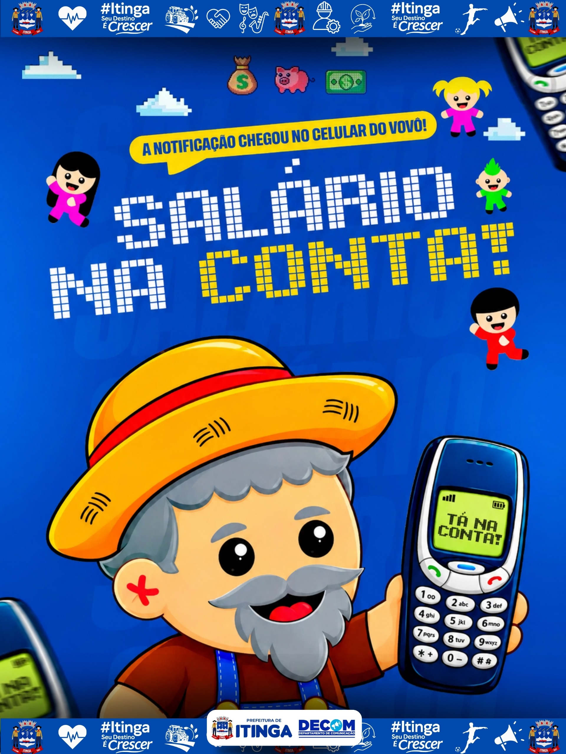 O celular do vovô já avisou...