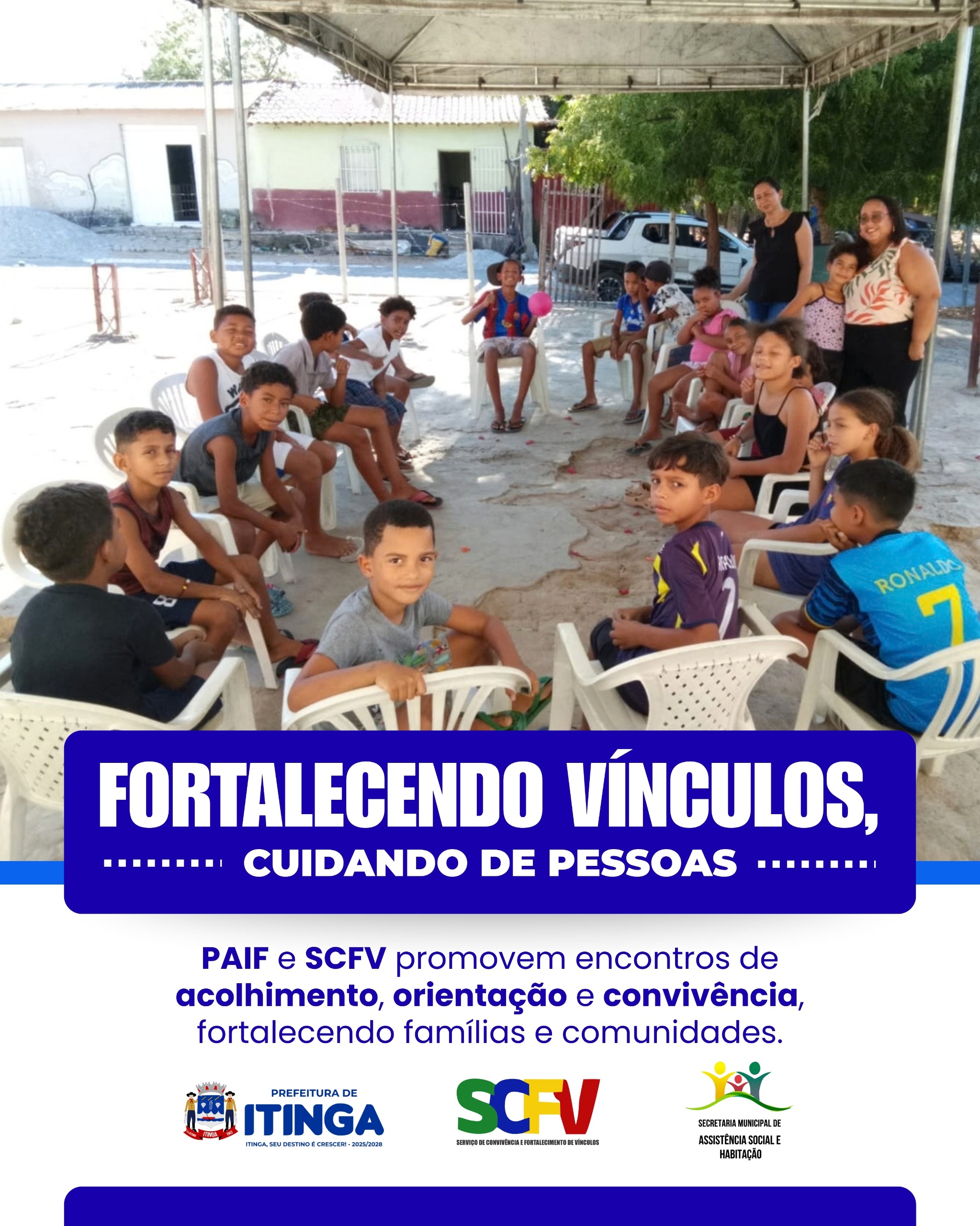 Cuidar de pessoas é também fortalecer famílias, garantir direitos e construir caminhos