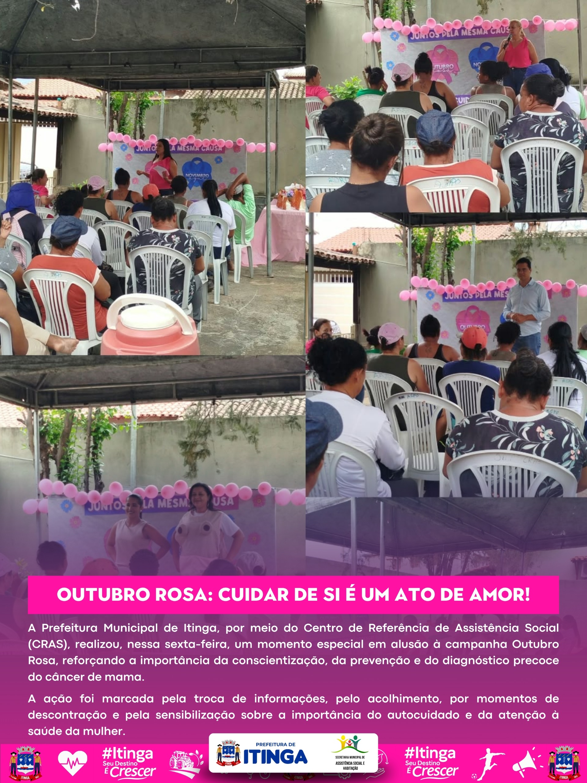 Imagem da notícia: OUTUBRO ROSA: CUIDAR DE SI É UM ATO DE AMOR!